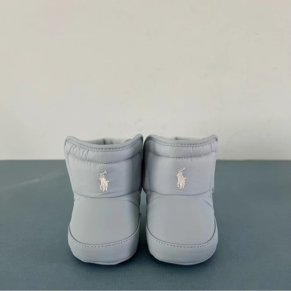 NWT Ralph Lauren Hamilten II EZ Light Blue Baby Pre-Walker Boots - Picture 4 of 10